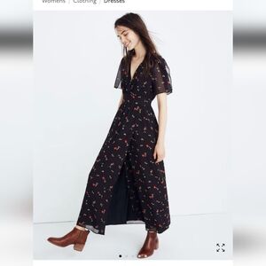 Madewell Tulip Sleeve Maxi Dress In Sweet Blossoms 🌷🌷🌷